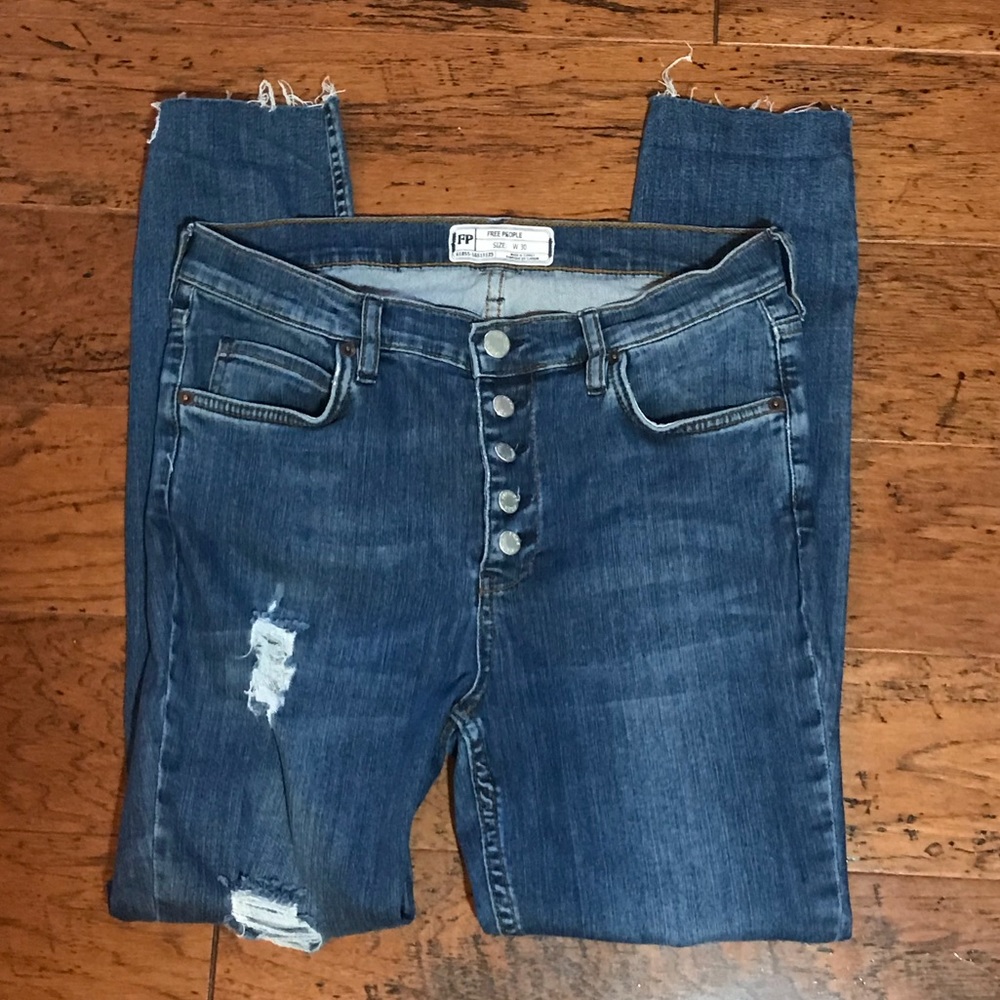 Free People Reagan Ripped Jeans - Picture 5 of 6